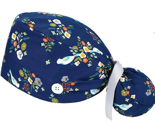 Ponytail Scrub Caps