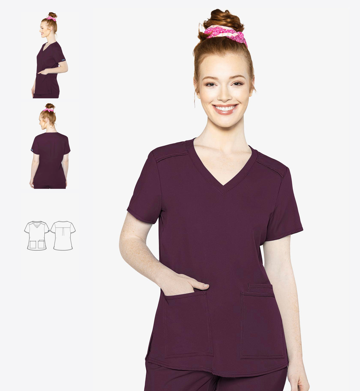 Med Couture Top (Wine)