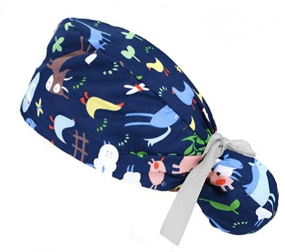 Ponytail Scrub Caps